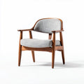 Wooden Accent Chair for Living Room Seating with Upholstered Fabric – 70 x 70 x 80cm