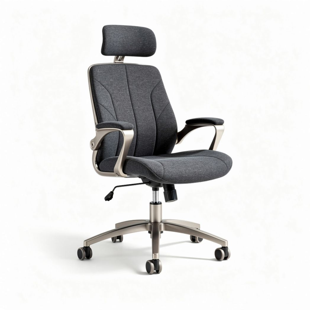 Ergonomic Office Chair with Adjustable Height – Fabric Upholstery – 60 x 60 x 120cm
